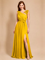 Chiffon Prom Dress with Appliques