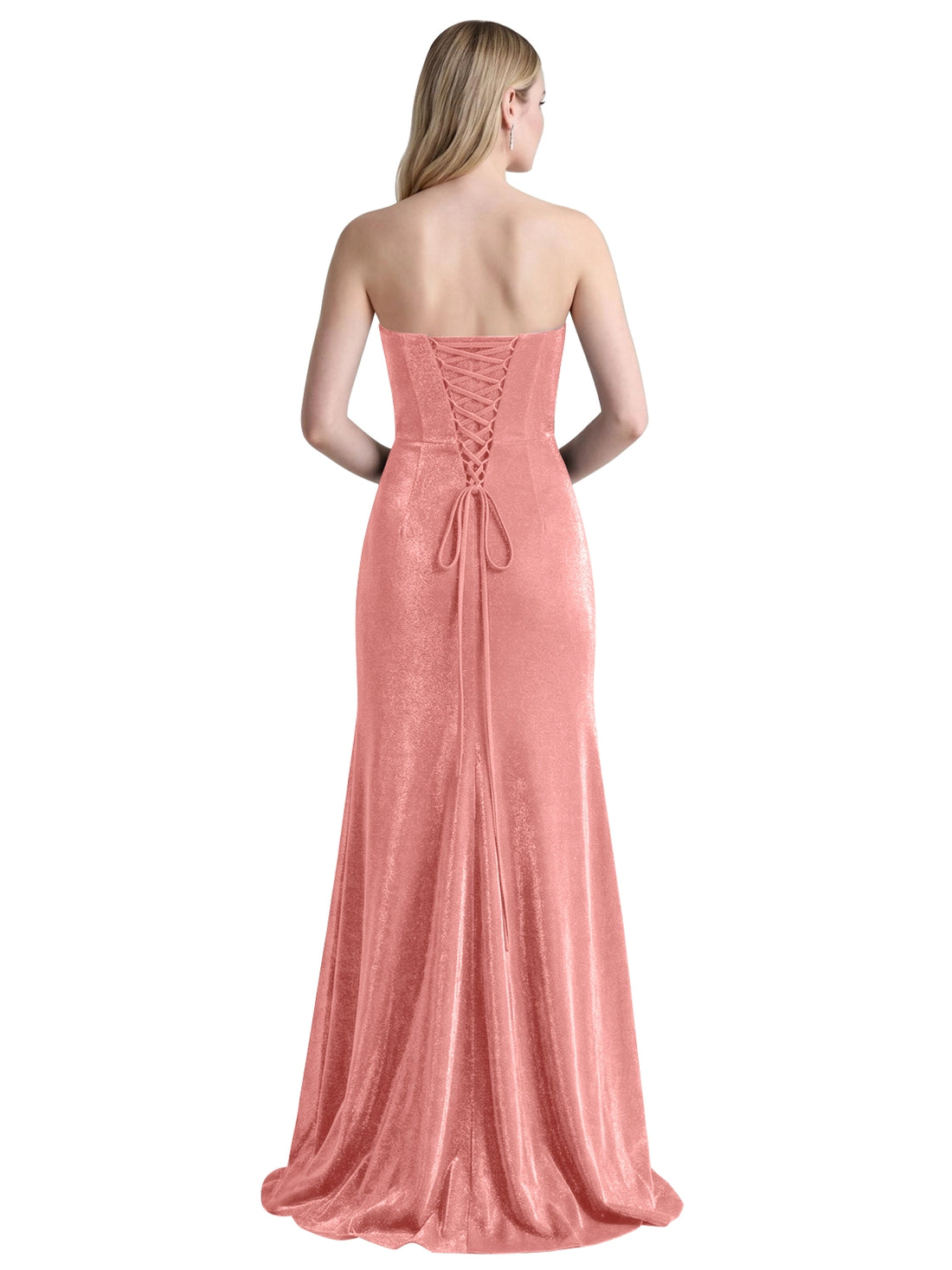 Velvet Prom Dress with Beaded Applique 