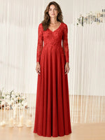 A-line Mother of the Bride Dress with Appliques