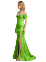 Corset Beaded Trumpet Prom Dress 