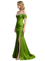 Corset Beaded Trumpet Prom Dress 