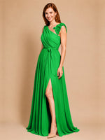 Chiffon Prom Dress with Appliques
