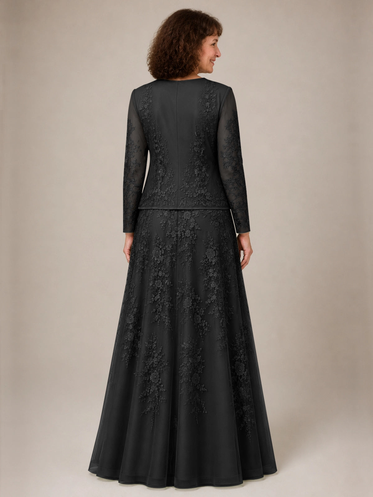 A-line Mother of the Bride Dress with Lace 