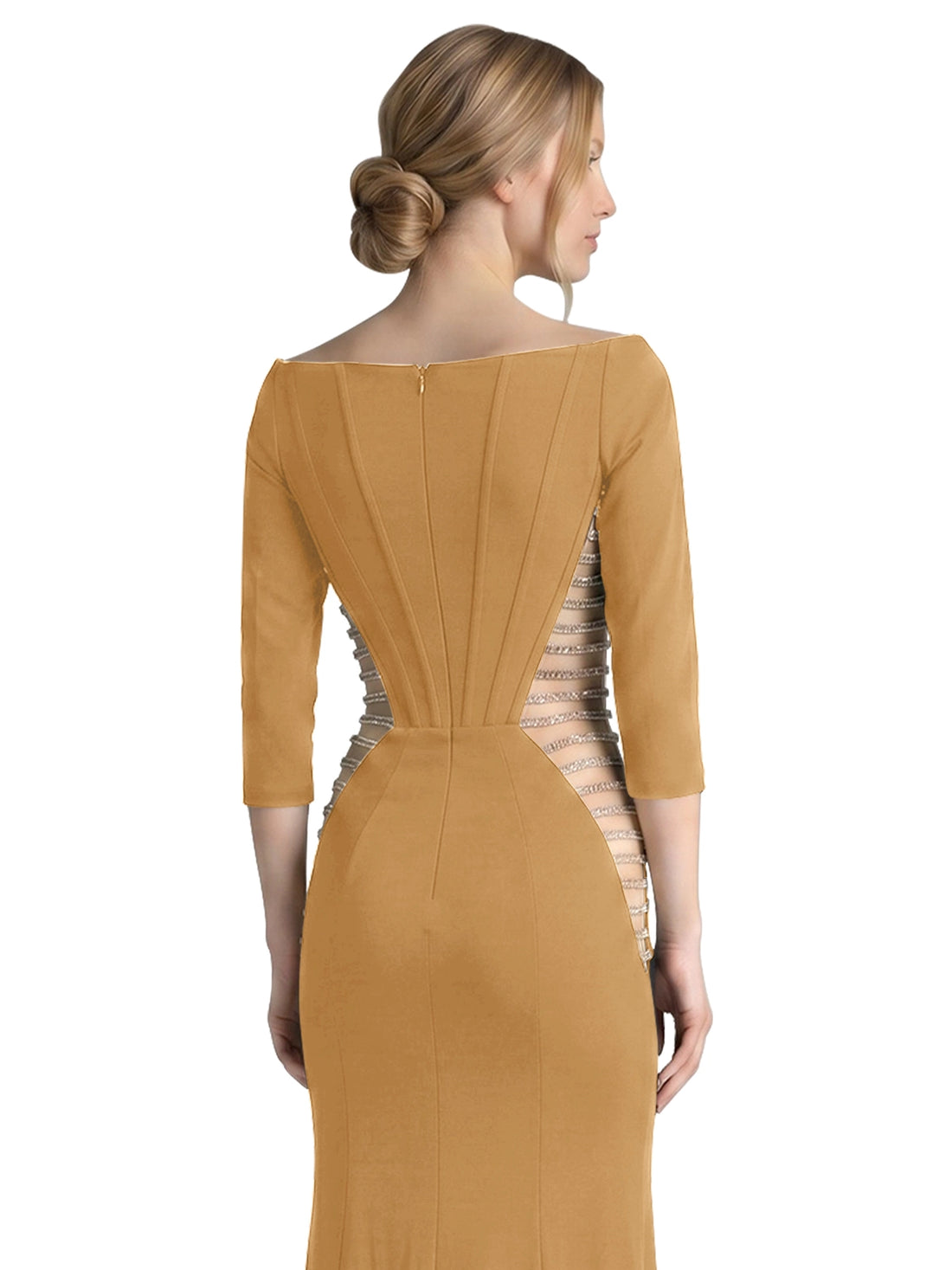 Side Cutout Slit Prom Dress 