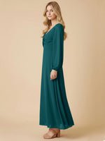 A-line Bridesmaid Dress with Long Sleeves 