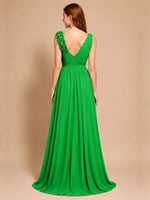 Chiffon Prom Dress with Appliques