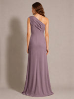 One-Shoulder Prom Dress with Slit