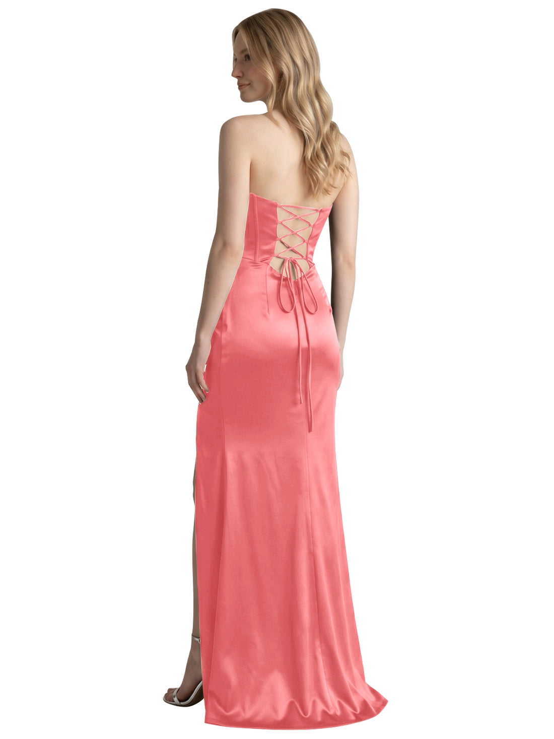 High Slit Sweetheart Prom Dress 