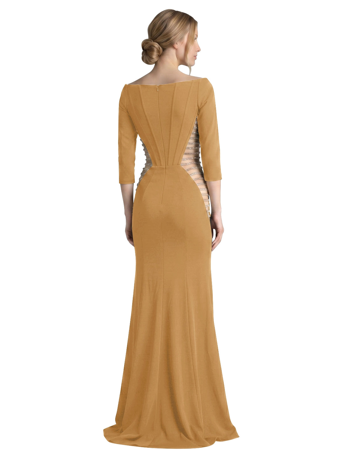 Side Cutout Slit Prom Dress 