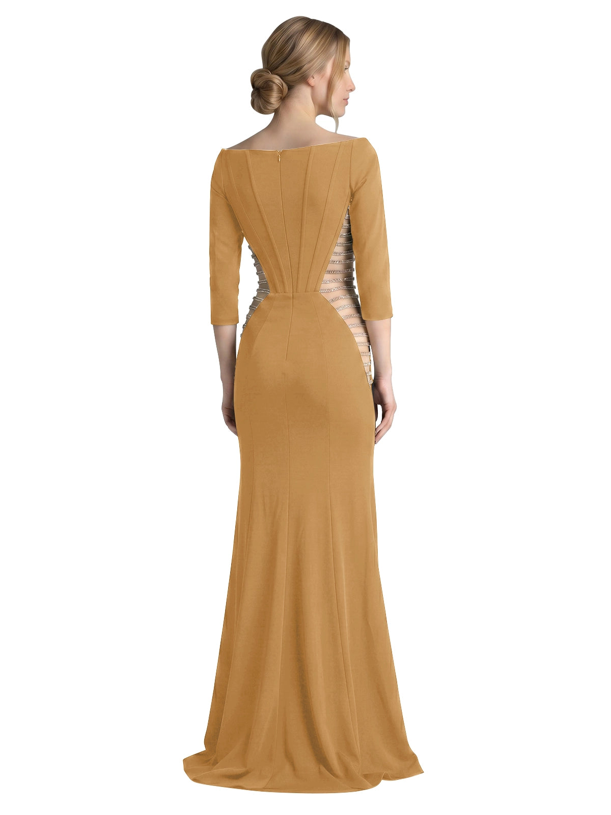 Side Cutout Slit Prom Dress 