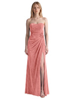 Velvet Prom Dress with Beaded Applique 