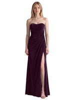 Velvet Prom Dress with Beaded Applique 