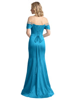 Corset Beaded Trumpet Prom Dress 