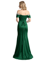 Corset Beaded Trumpet Prom Dress 
