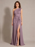 One-Shoulder Prom Dress with Slit