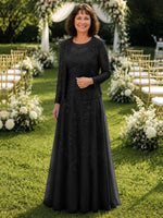 A-line Mother of the Bride Dress with Lace 