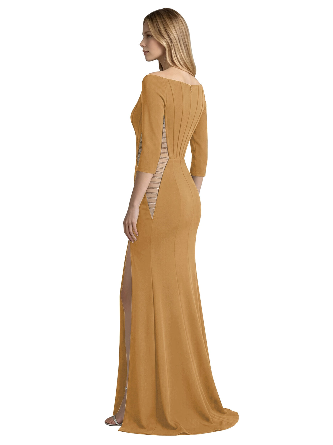 Side Cutout Slit Prom Dress 