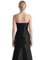 Strapless Ruched Bodice Prom Dress 