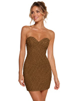 Sparkling Sheath Beading Mini Dress 
