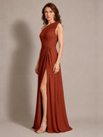One-Shoulder Prom Dress with Slit