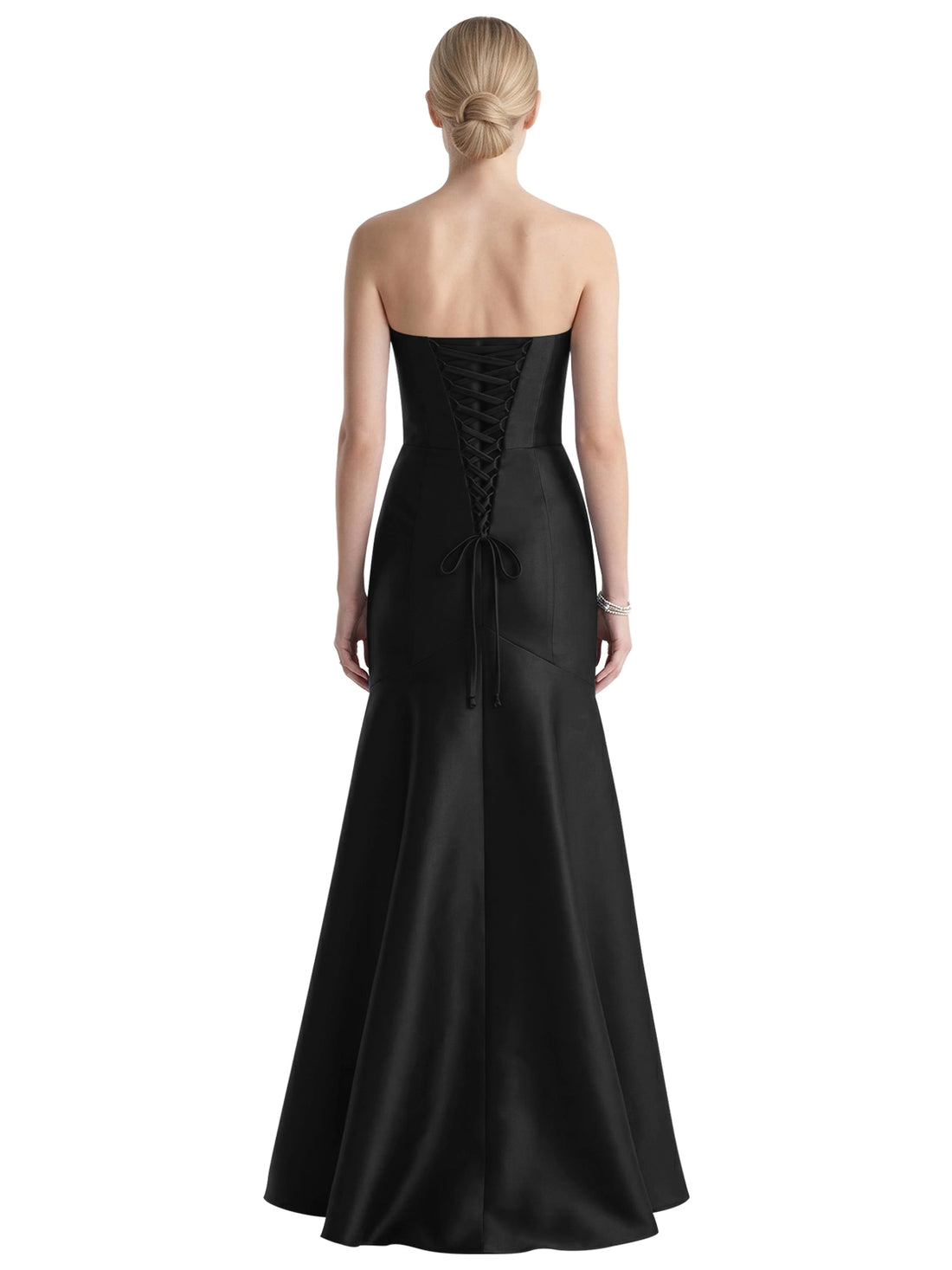 Strapless Ruched Bodice Prom Dress 