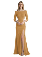Side Cutout Slit Prom Dress 