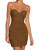 Sparkling Sheath Beading Mini Dress 