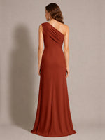 One-Shoulder Prom Dress with Slit