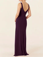 Chiffon Bridesmaid Dress with Slit 
