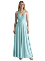 Halter Beaded Prom Dress 