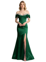 Corset Beaded Trumpet Prom Dress 