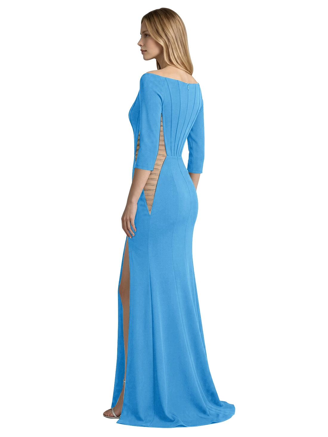 Side Cutout Slit Prom Dress 
