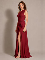One-Shoulder Prom Dress with Slit