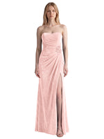Velvet Prom Dress with Beaded Applique 