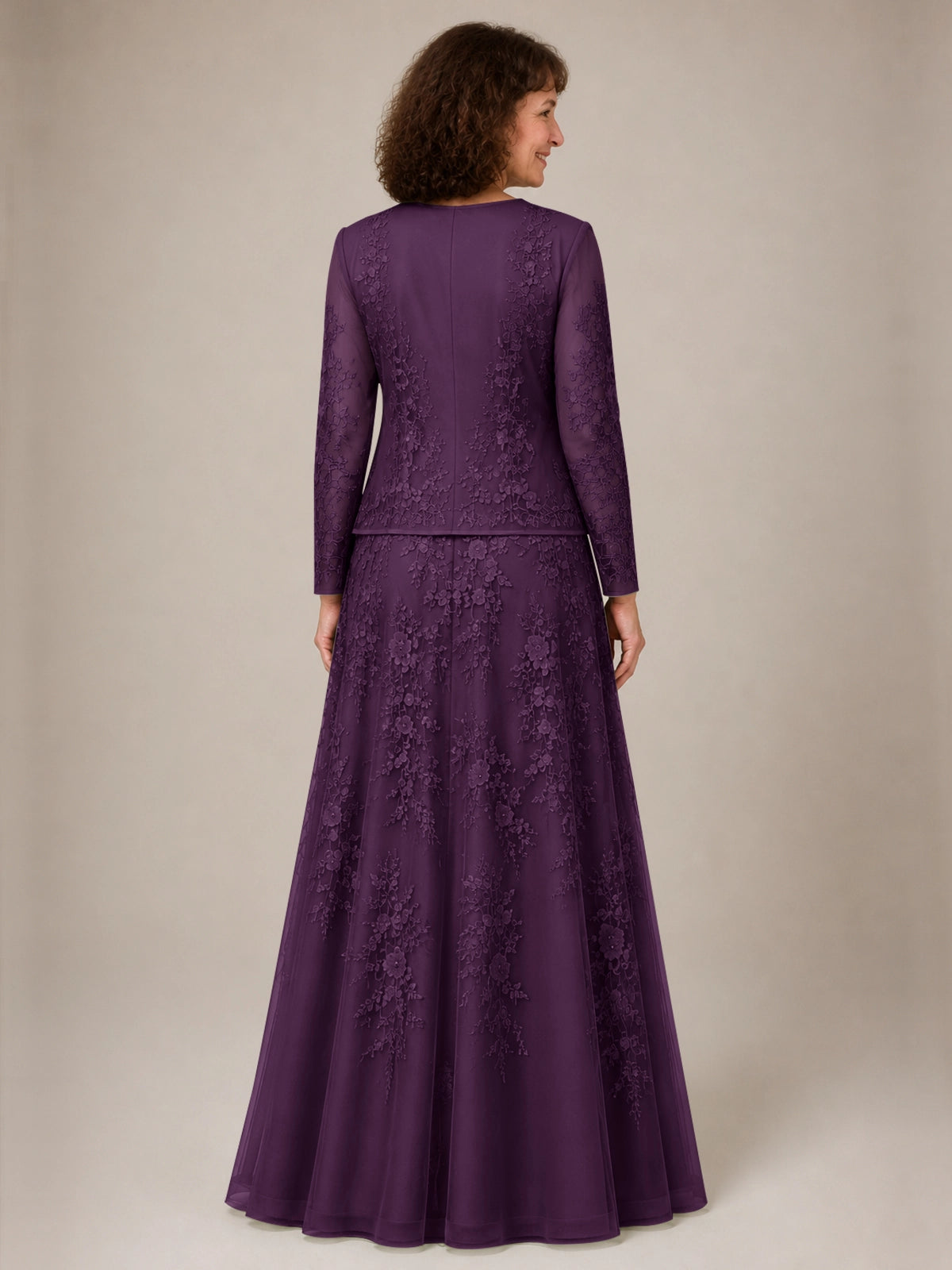 A-line Mother of the Bride Dress with Lace 
