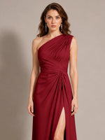 One-Shoulder Prom Dress with Slit