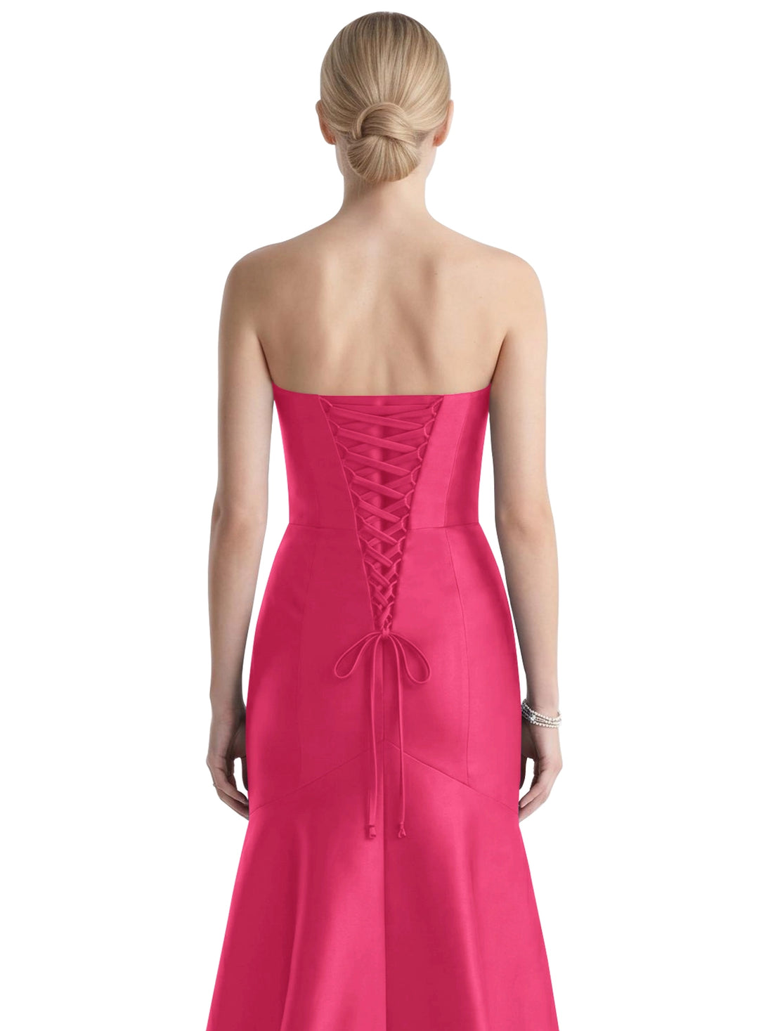 Strapless Ruched Bodice Prom Dress 