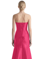 Strapless Ruched Bodice Prom Dress 