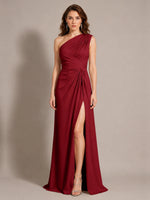 One-Shoulder Prom Dress with Slit