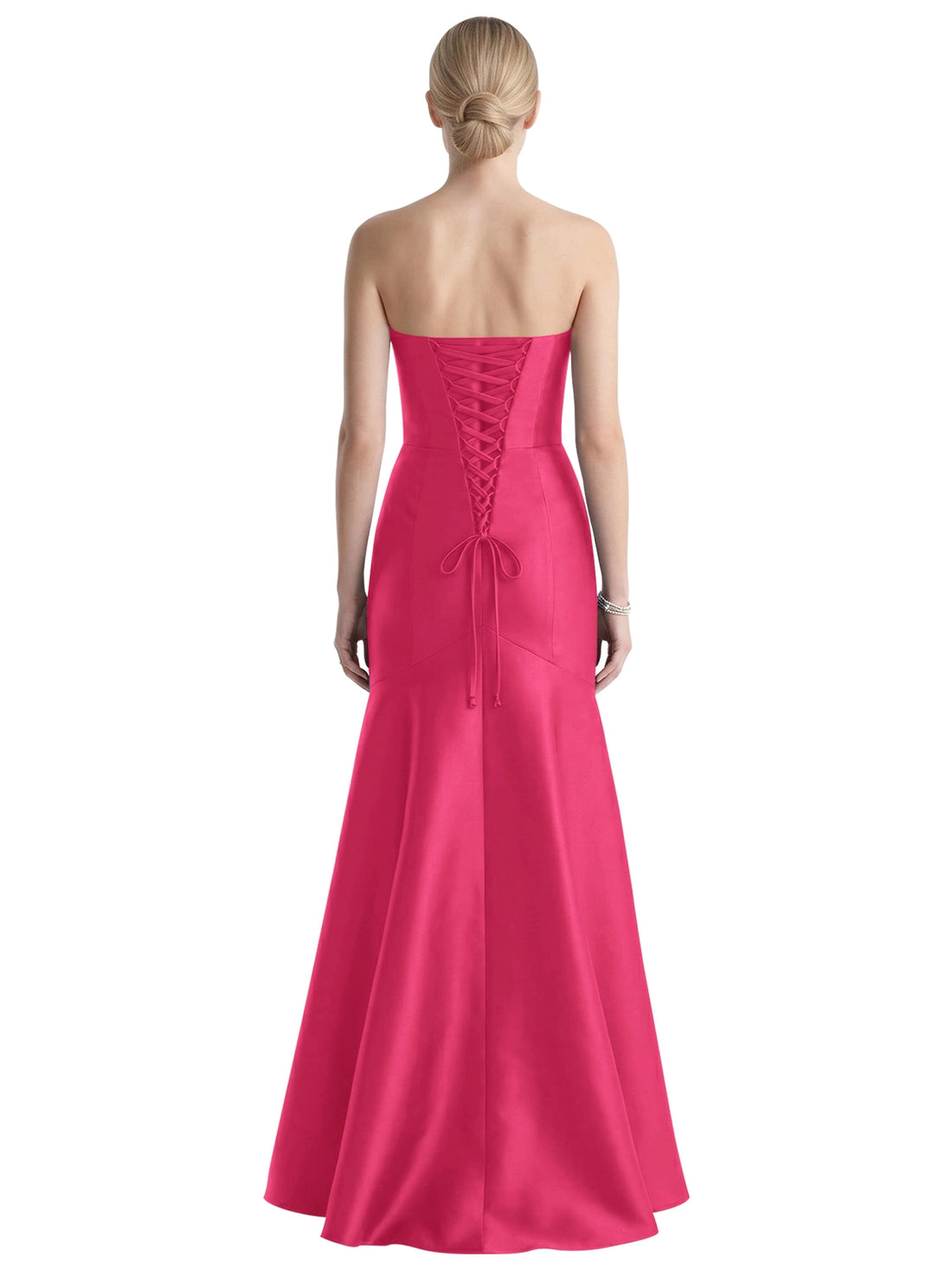 Strapless Ruched Bodice Prom Dress 