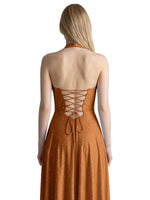 Halter Beaded Prom Dress 