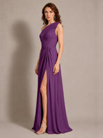 One-Shoulder Prom Dress with Slit