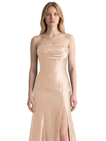 Strapless Ruched Bodice Prom Dress 