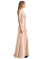 Strapless Ruched Bodice Prom Dress 