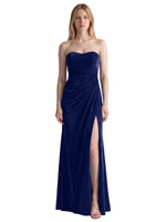 Velvet Prom Dress with Beaded Applique 