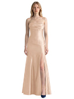 Strapless Ruched Bodice Prom Dress 