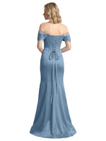 Corset Beaded Trumpet Prom Dress 