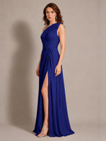 One-Shoulder Prom Dress with Slit