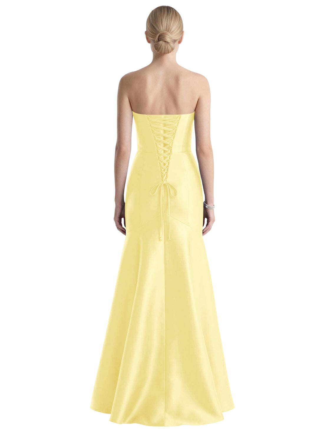Strapless Ruched Bodice Prom Dress 