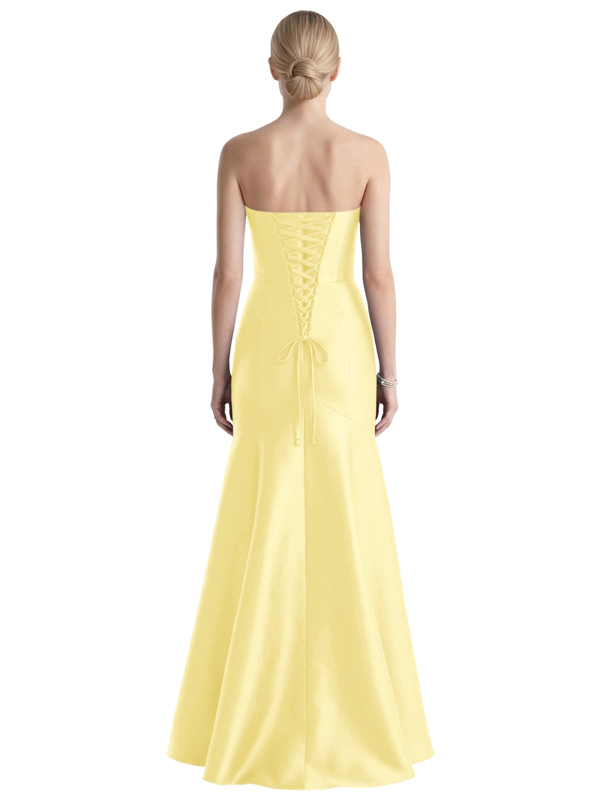 Strapless Ruched Bodice Prom Dress 